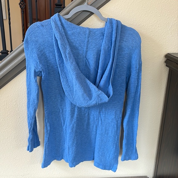 Tommy Bahama Blue Knit Hoodie Size Small - Picture 5 of 9